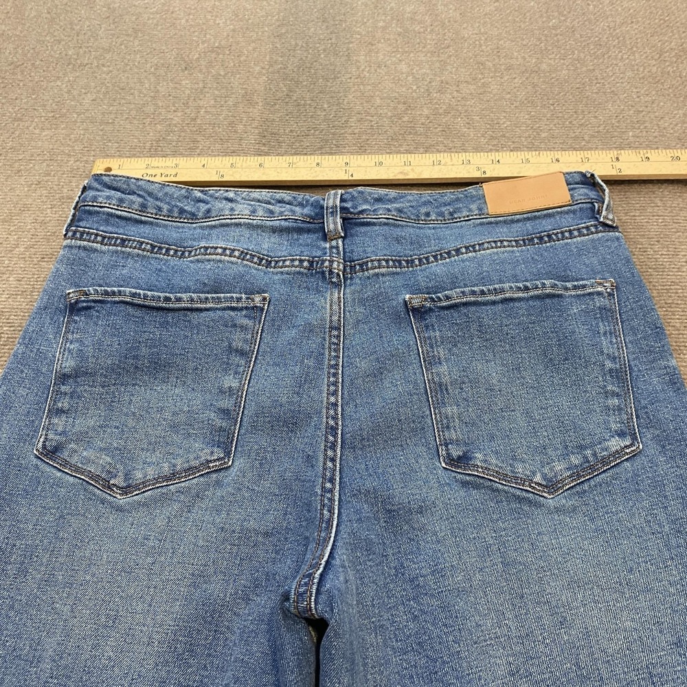 Dear‎ John Frankie Straight Jeans Womens 32 Blue High Rise Fringe Stretch Denim - Picture 7 of 14